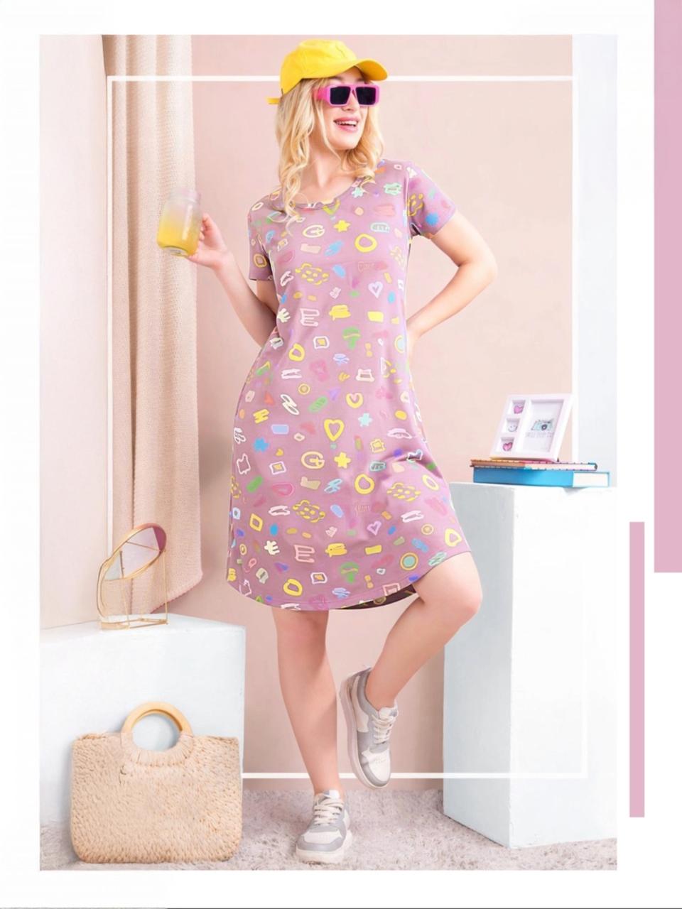 Women's Versatile Hosiery Short Nighty – Warm Weather Wardrobe Essential