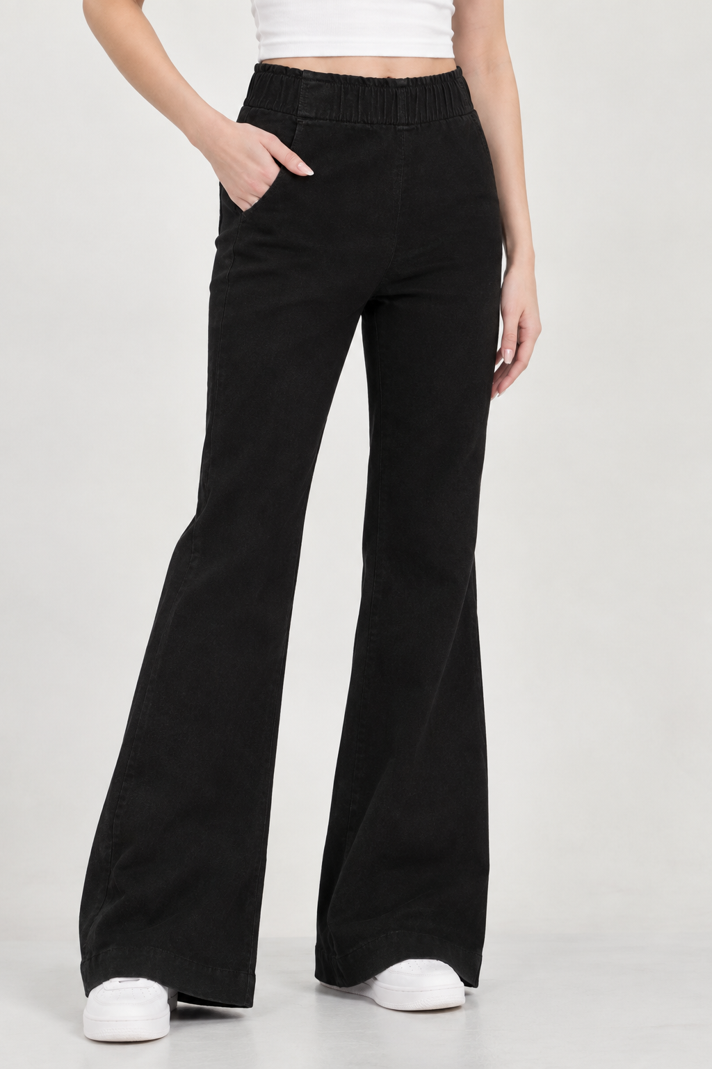 Neelam Curve Denim Flare Pants L–5XL