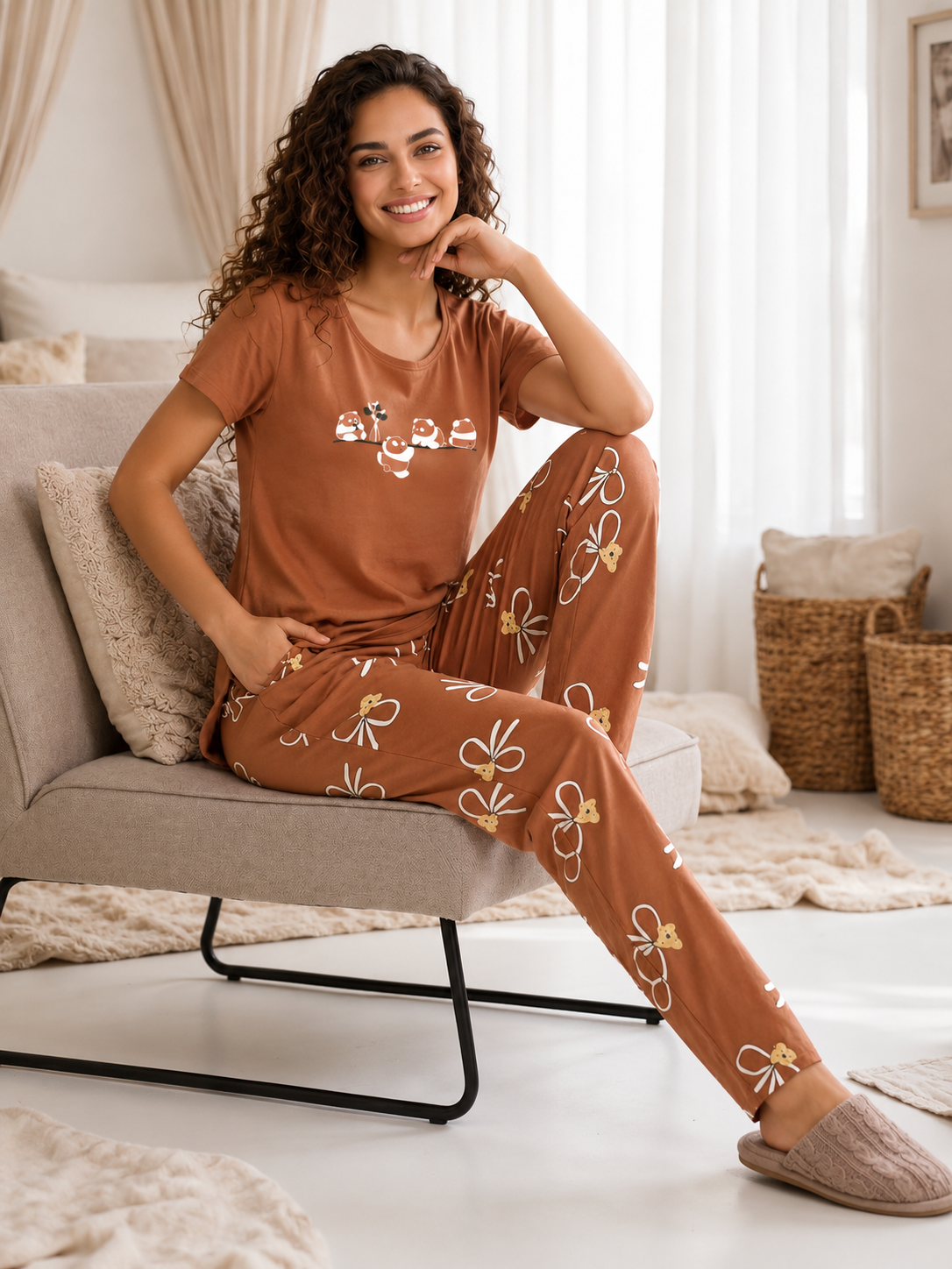 Hosiery Night Suit – Women's Plus Size Nightwear | XL to 4XL