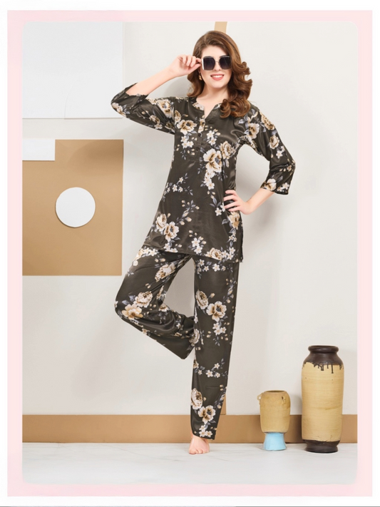 Elegant Floral Two-Piece Set