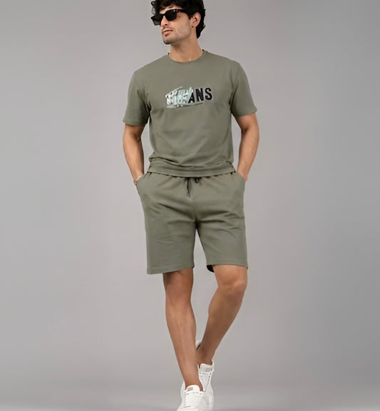 Men's Olive Street Flex Hosiery Co-ord Set – Earthy Casual Wear