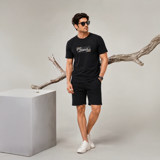 Men's Midnight Motion Black Hosiery Co-ord Set – Bold Streetwear