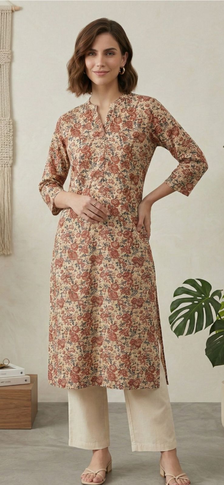 Women's Special Occasion Cotton Long Kurti – Everyday & Festive Ethnic Wear
