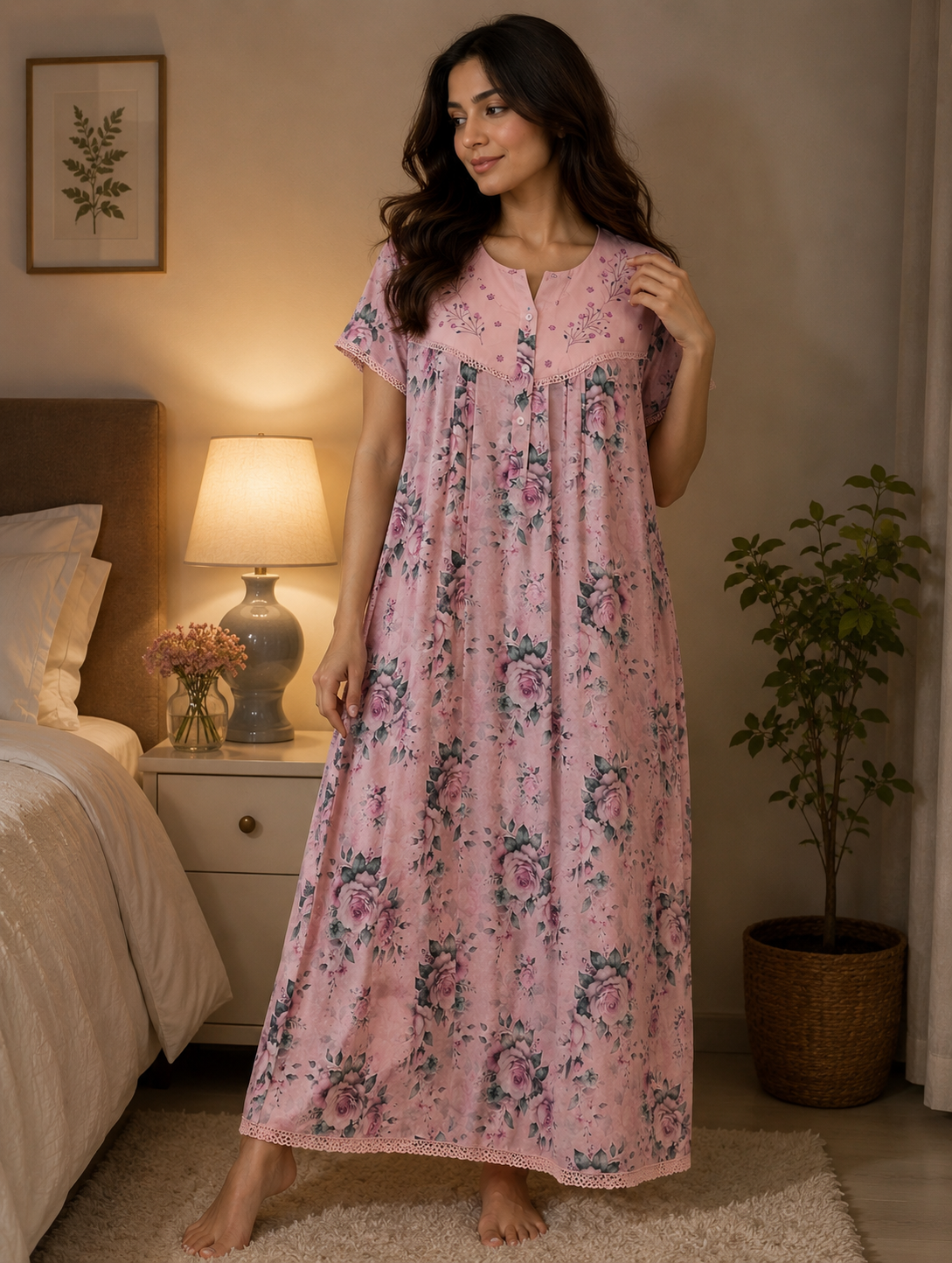 Women's Classic Everyday Nighty – Breathable Comfortable Sleepwear up to 3XL