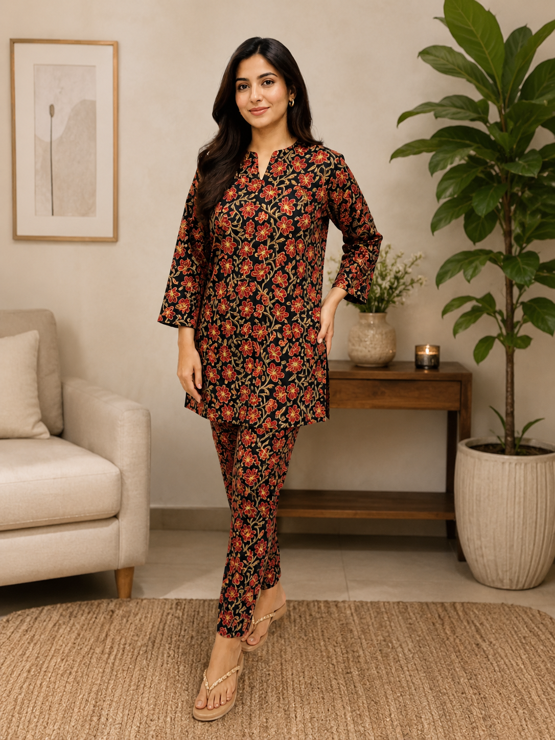 Pure Cotton Co-ord Set for Women – Breathable Ethnic Two-Piece