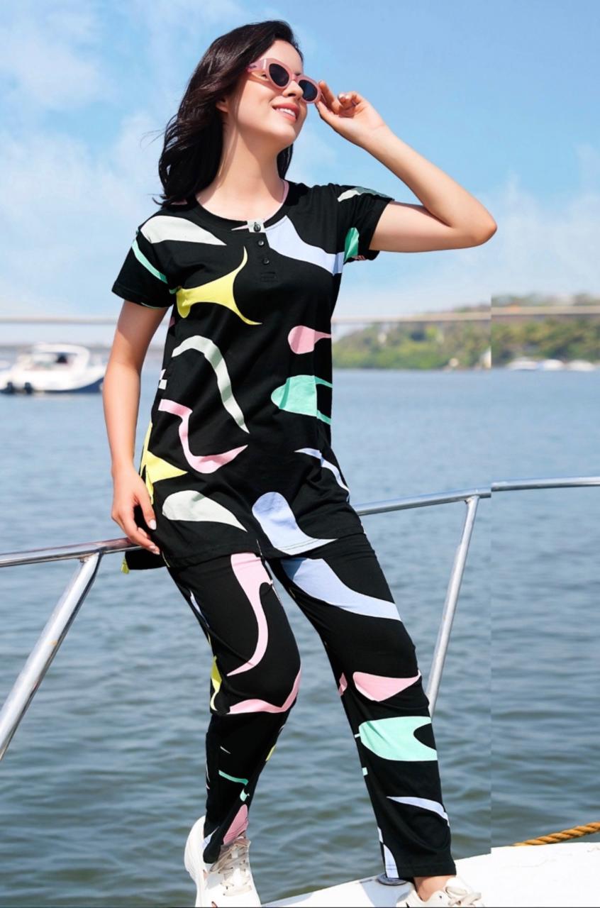 Women's Classic Hosiery Night Suit – Cool & Comfortable Everyday Sleepwear