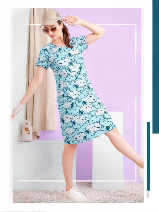 Women's Everyday Hosiery Short Nighty – Minimal Breathable Sleepwear