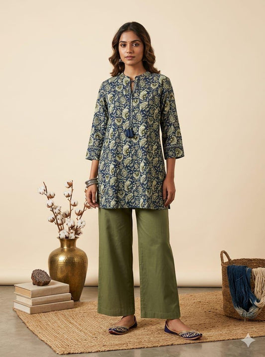 Women's Lightweight Short Cotton Kurti – Cool & Casual Everyday Ethnic Wear