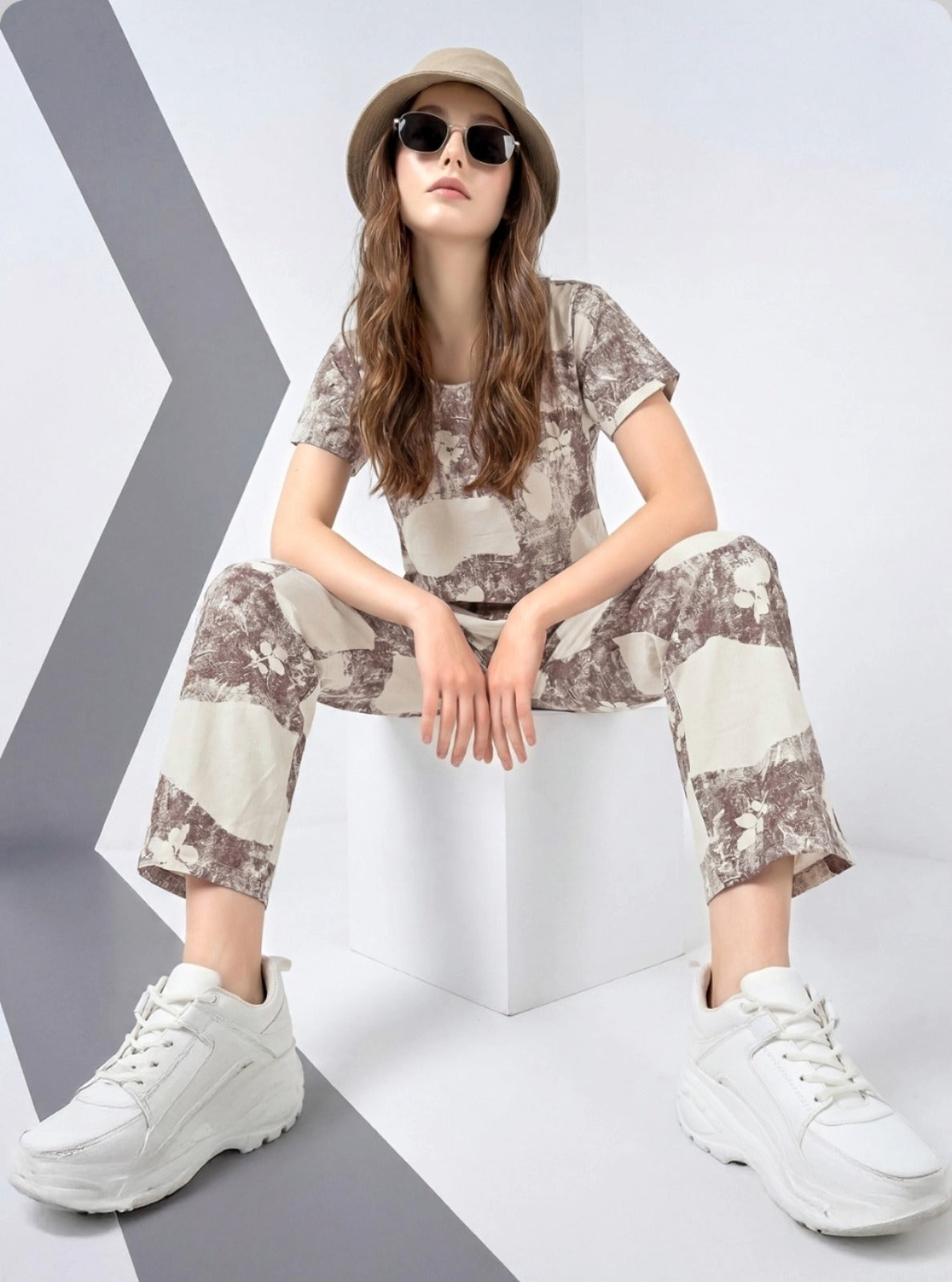 Women's Hosiery Co-ord Set | Casual Comfort Wear | Sizes M to XXL